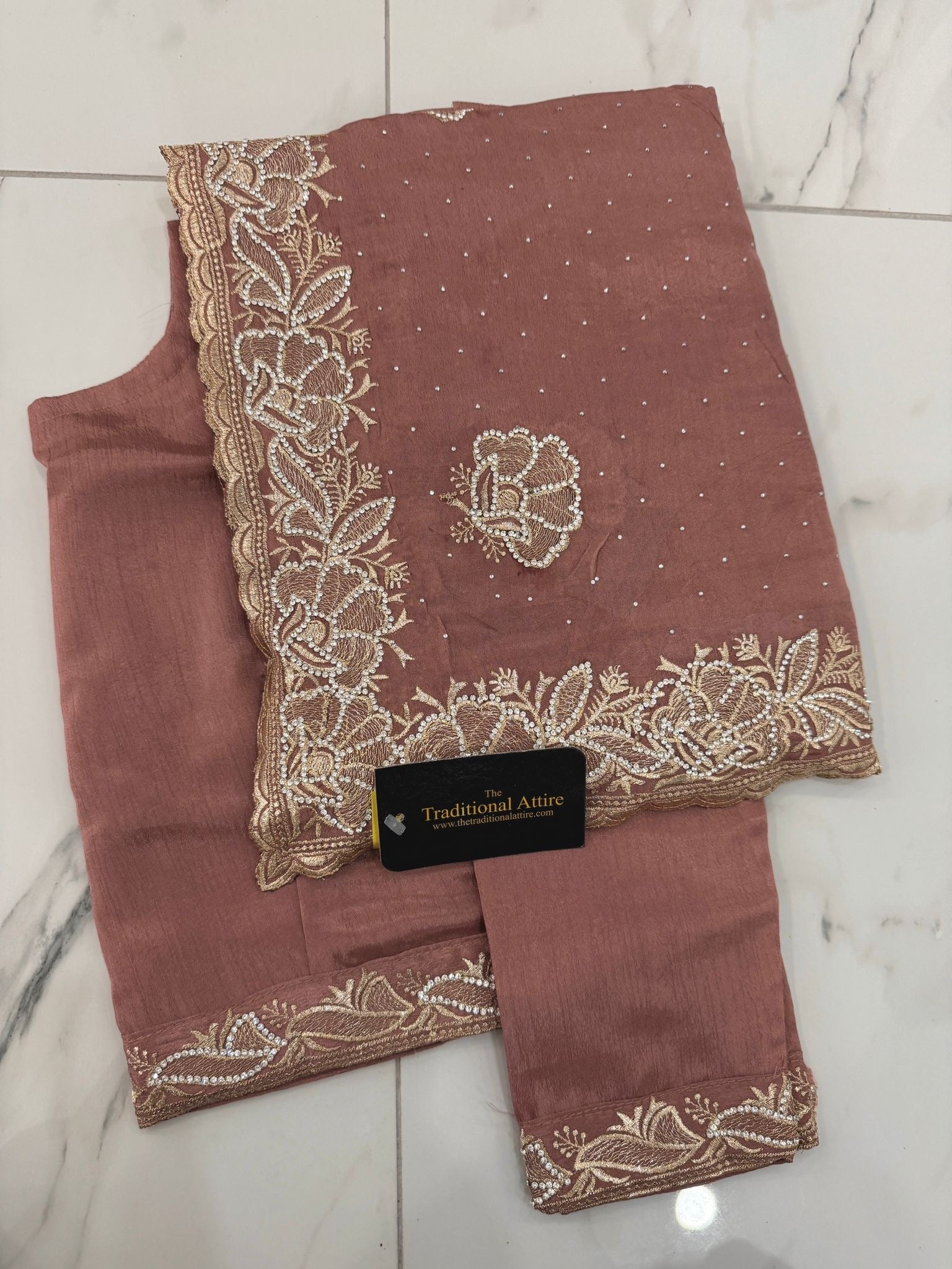 Stonework Saree- 4 colours