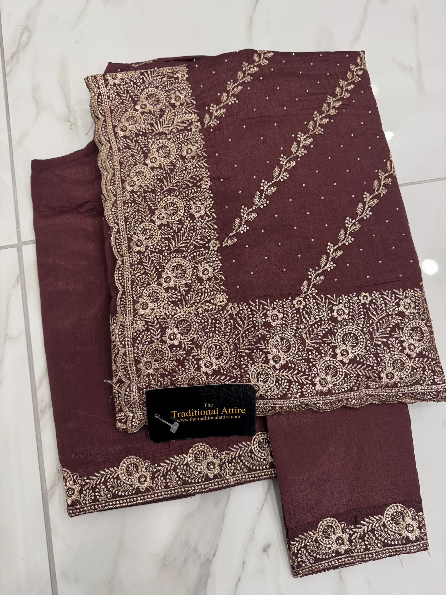 Jaal Embroidered Saree