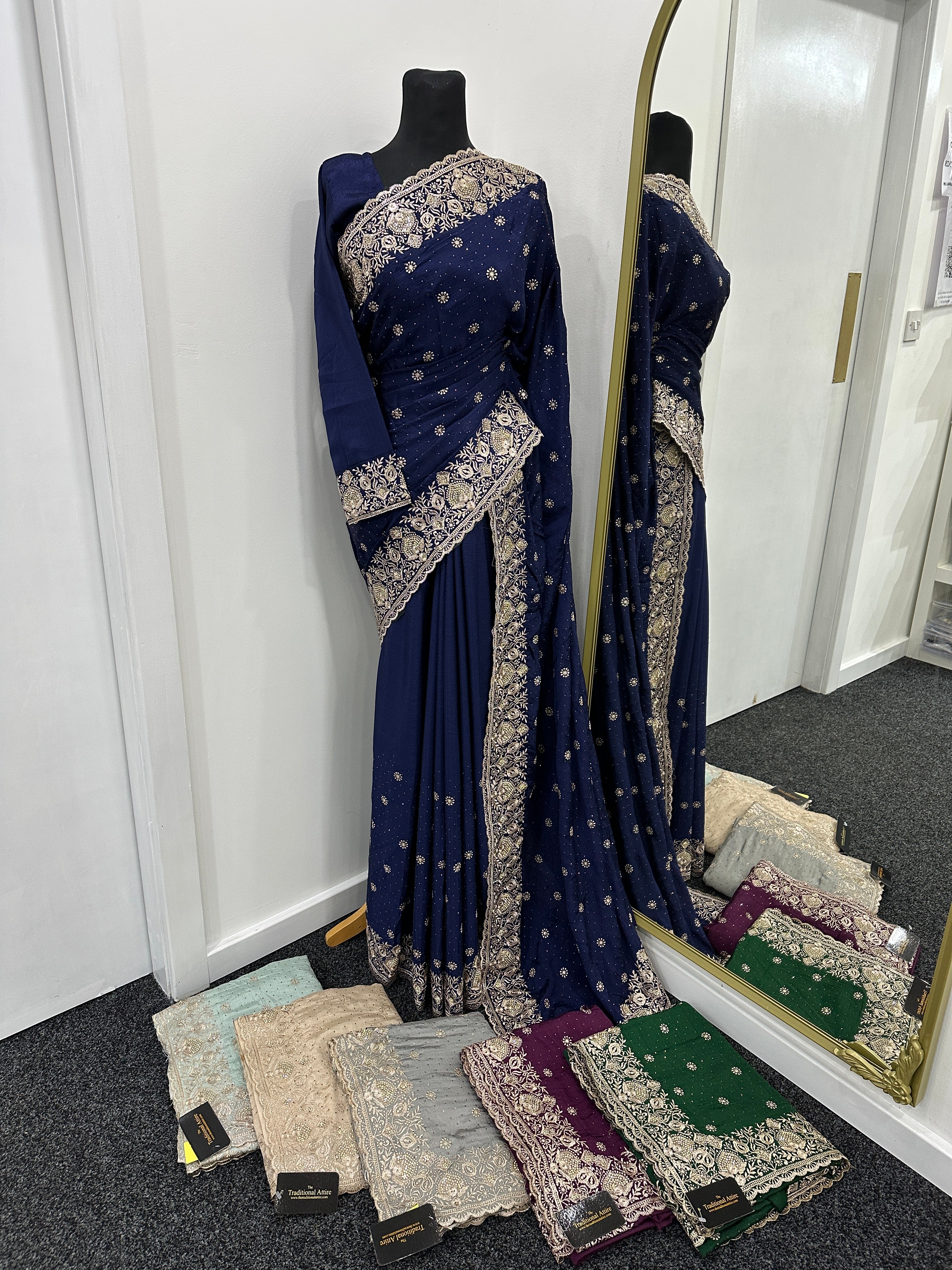 Lux Saree collection - 6 colours available