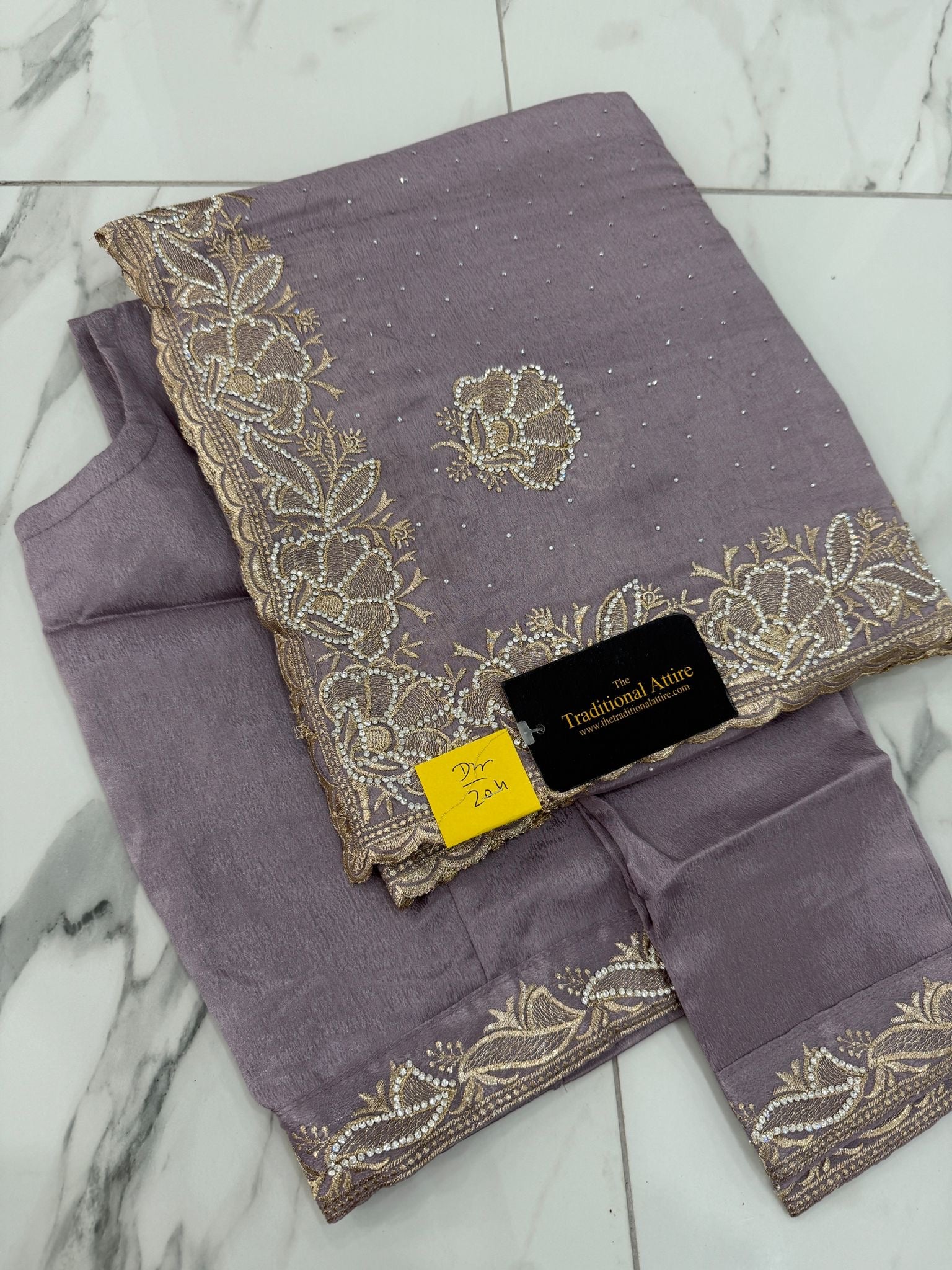 Stonework Saree- 4 colours