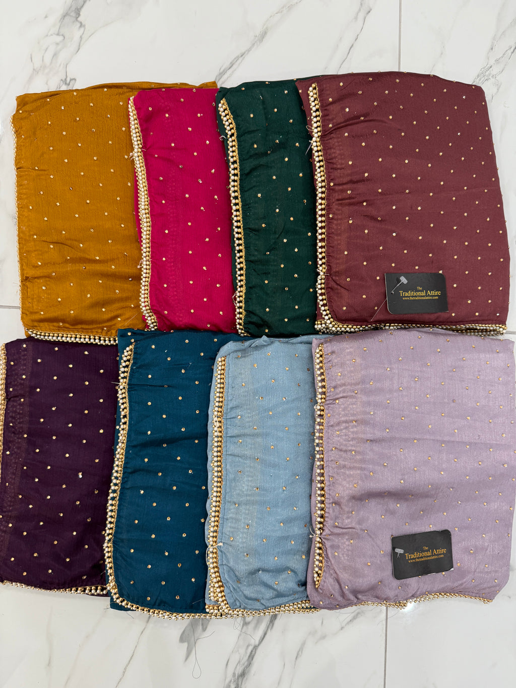 Pearl Diamanté Saree