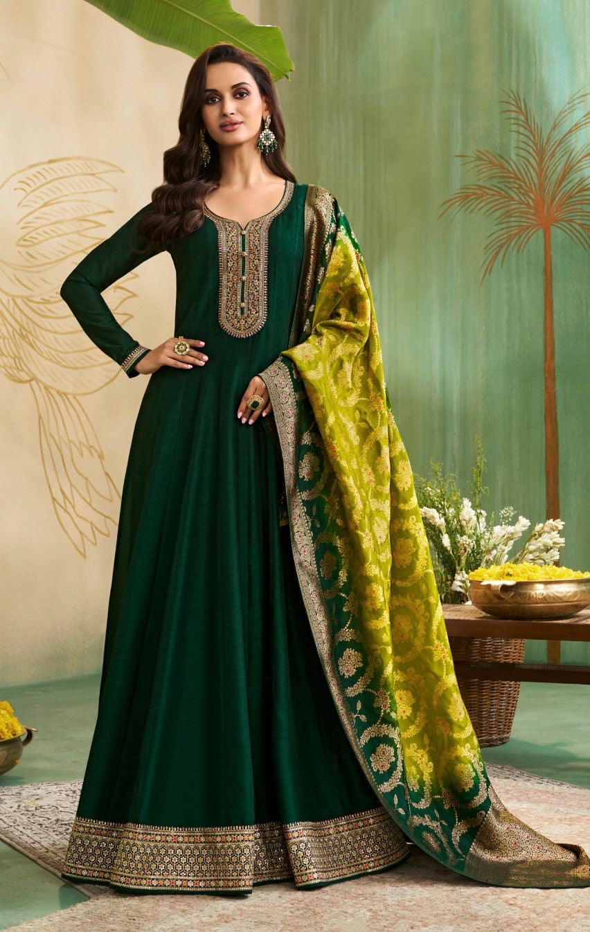 Luxury raw silk dress