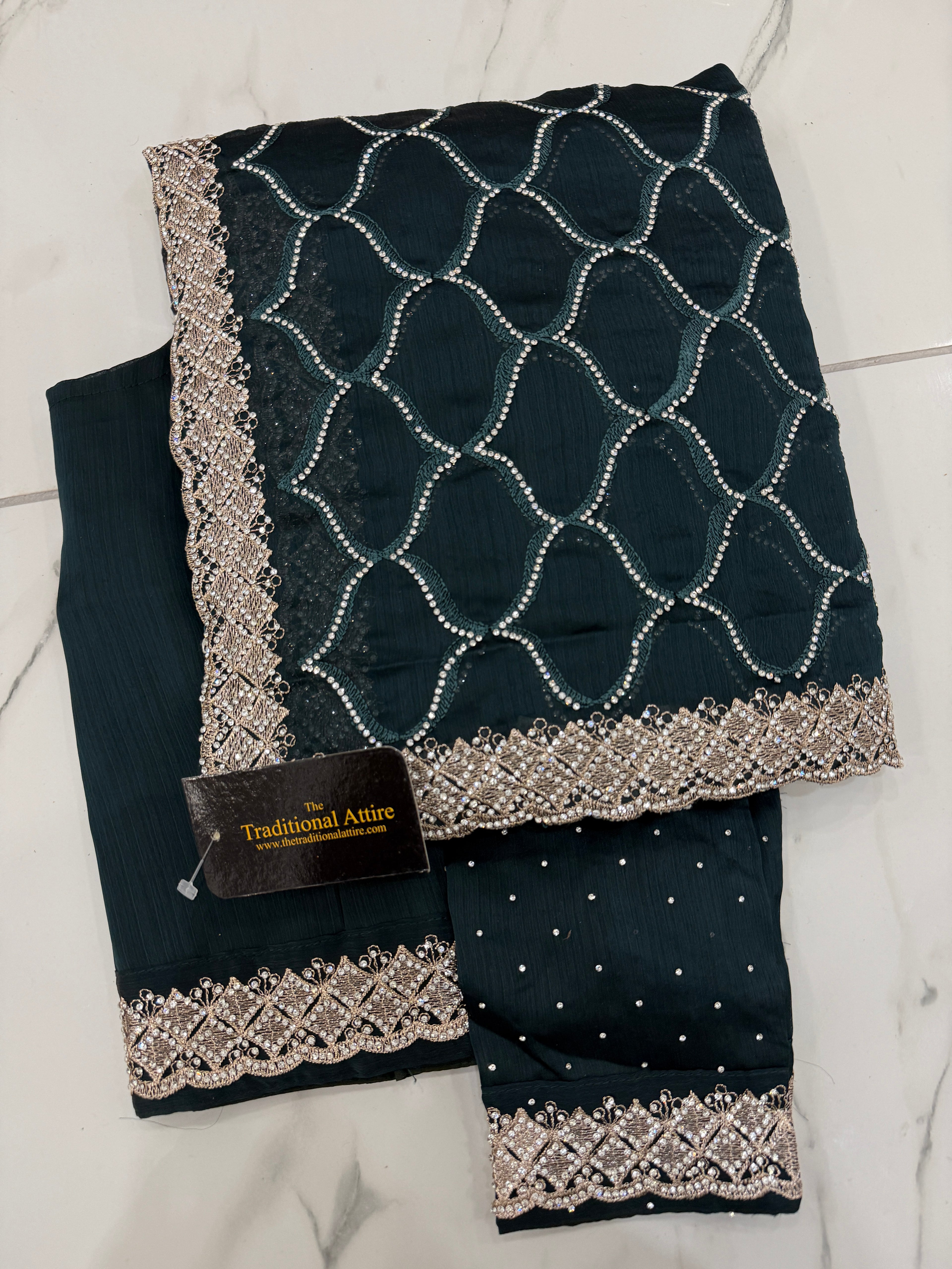 Timeless Stonework Saree