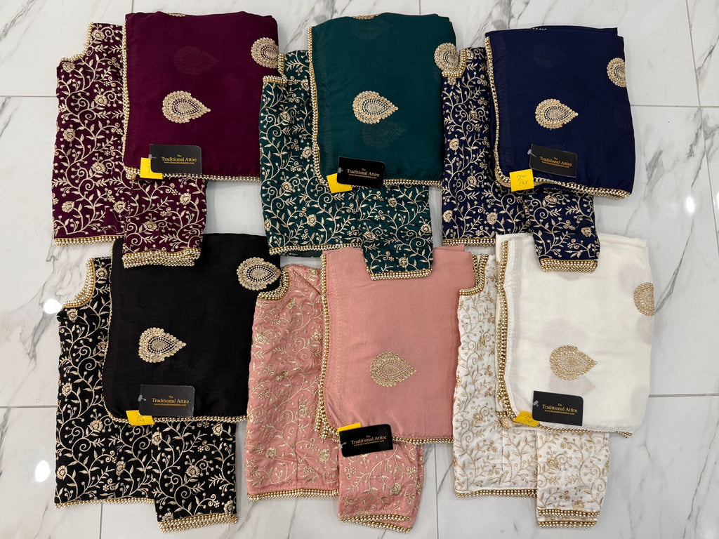 Pearl Embellished Saree