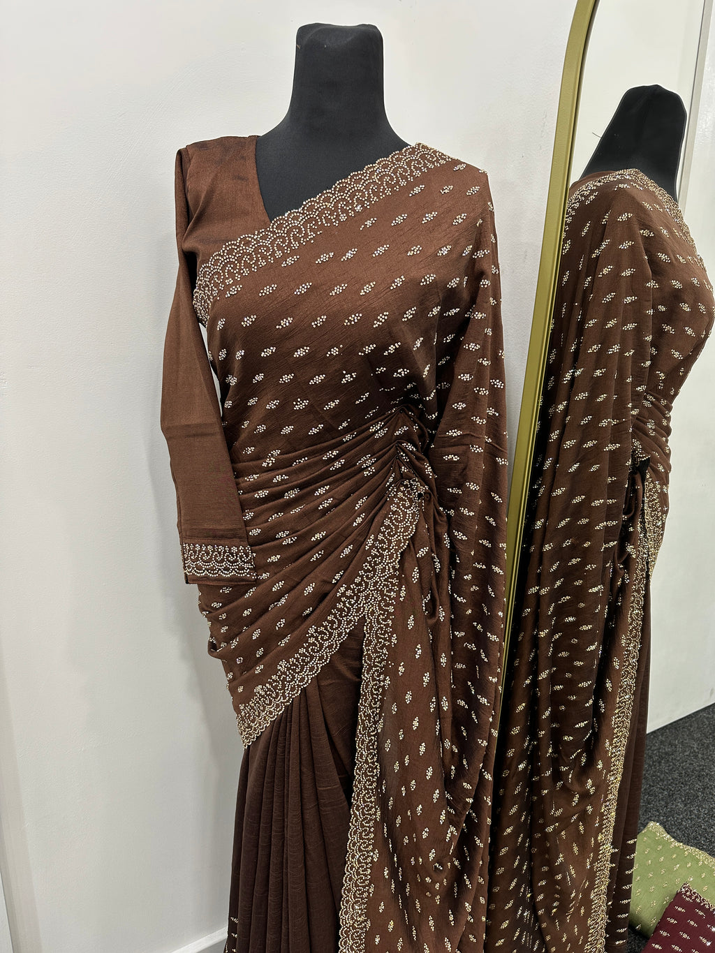 Mehwish Stonework Saree