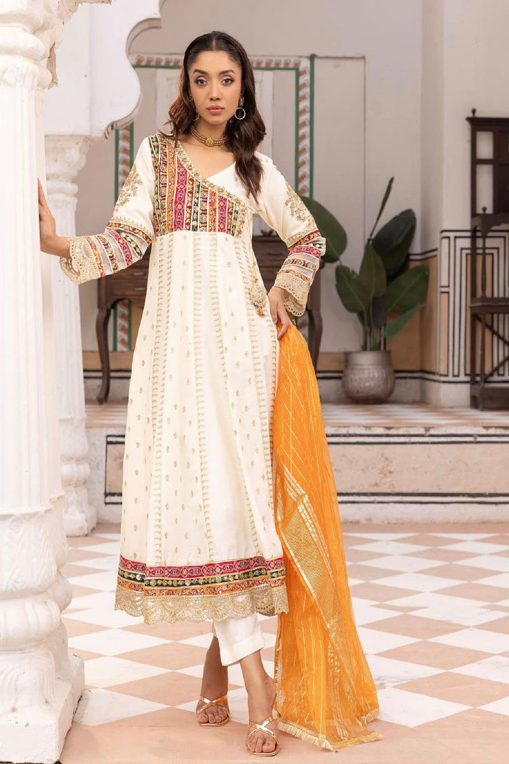 Cotton Zari Dress by Simrans