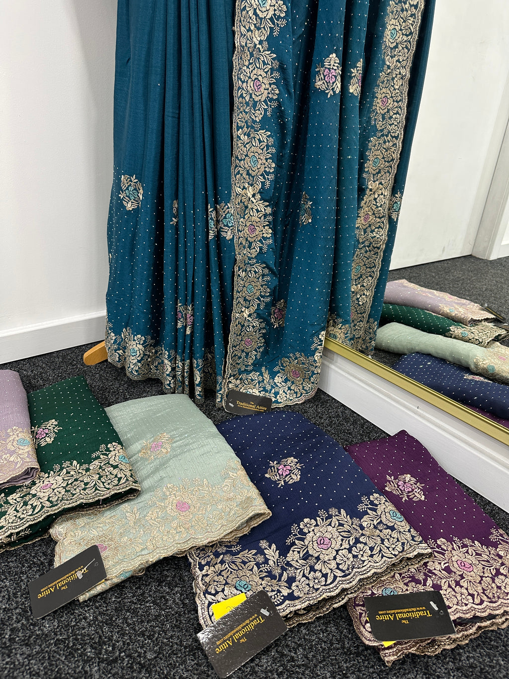 Neha Floral Embroidered Saree
