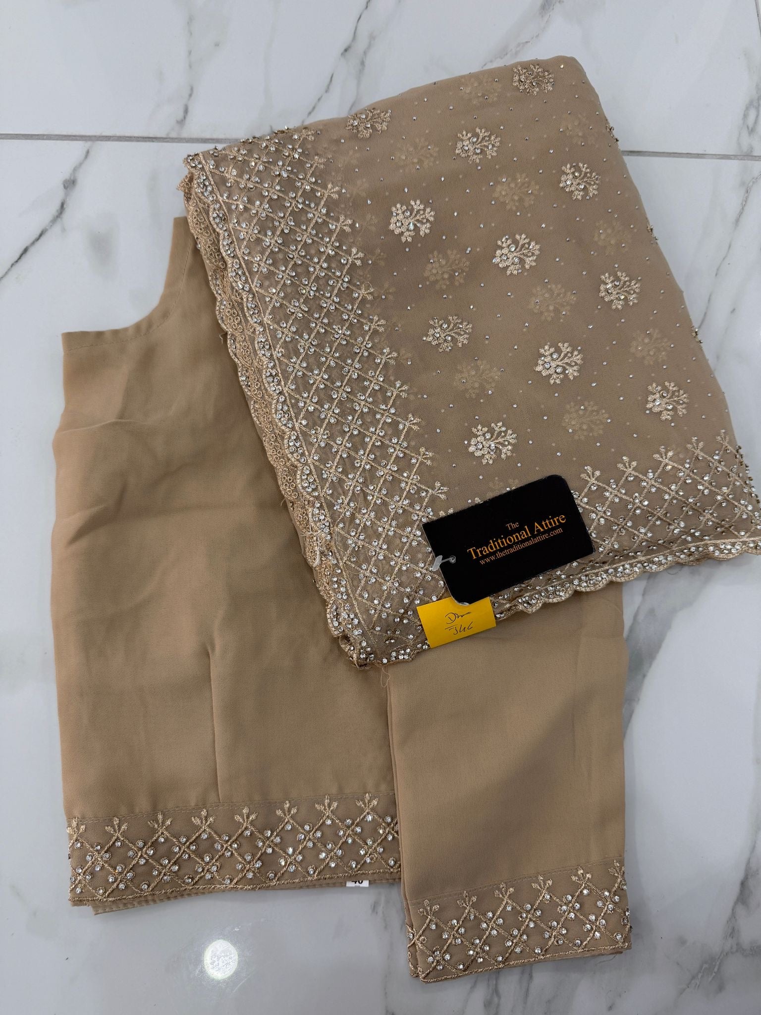 Stonework Embellished Saree