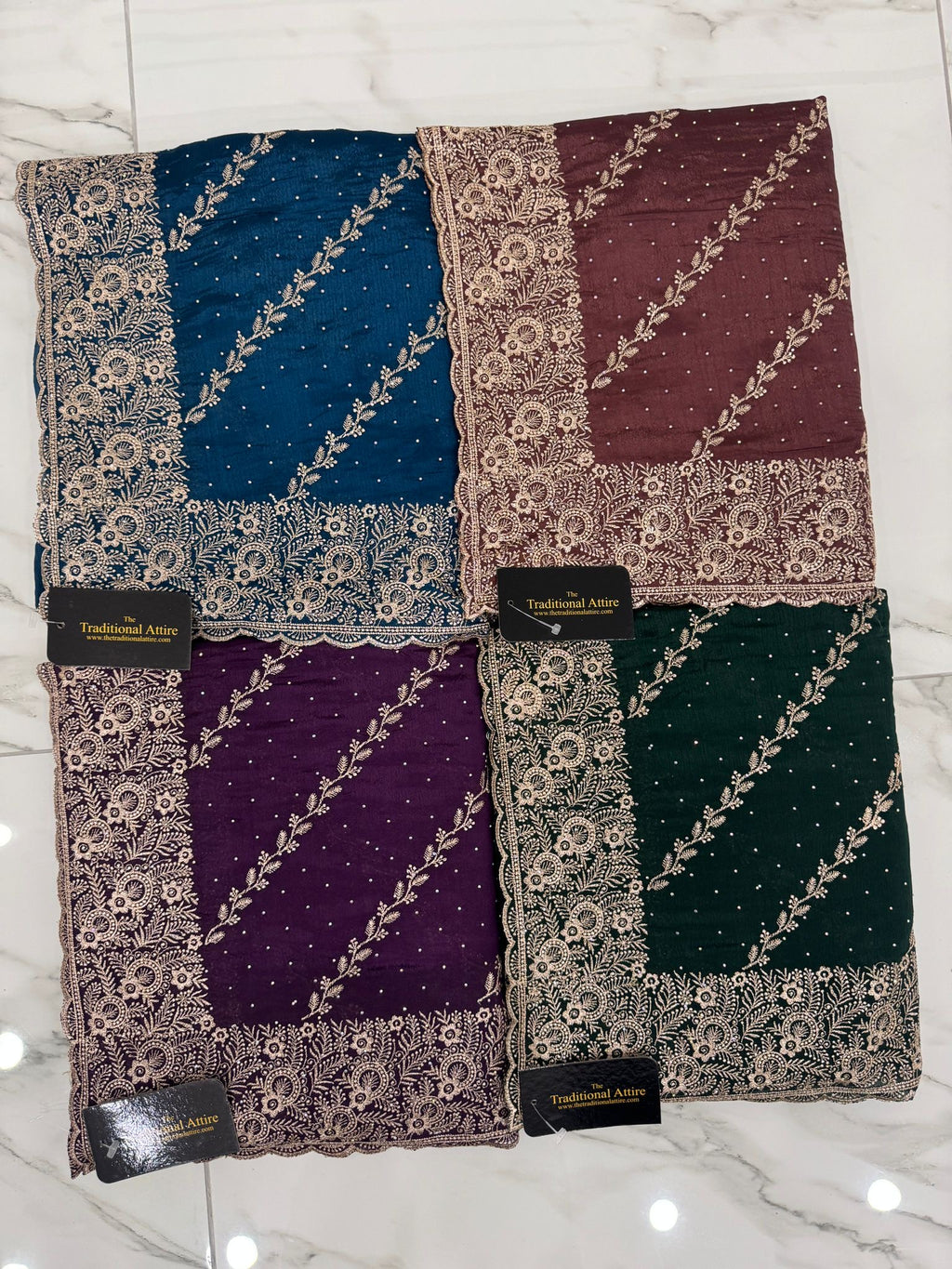 Jaal Embroidered Saree