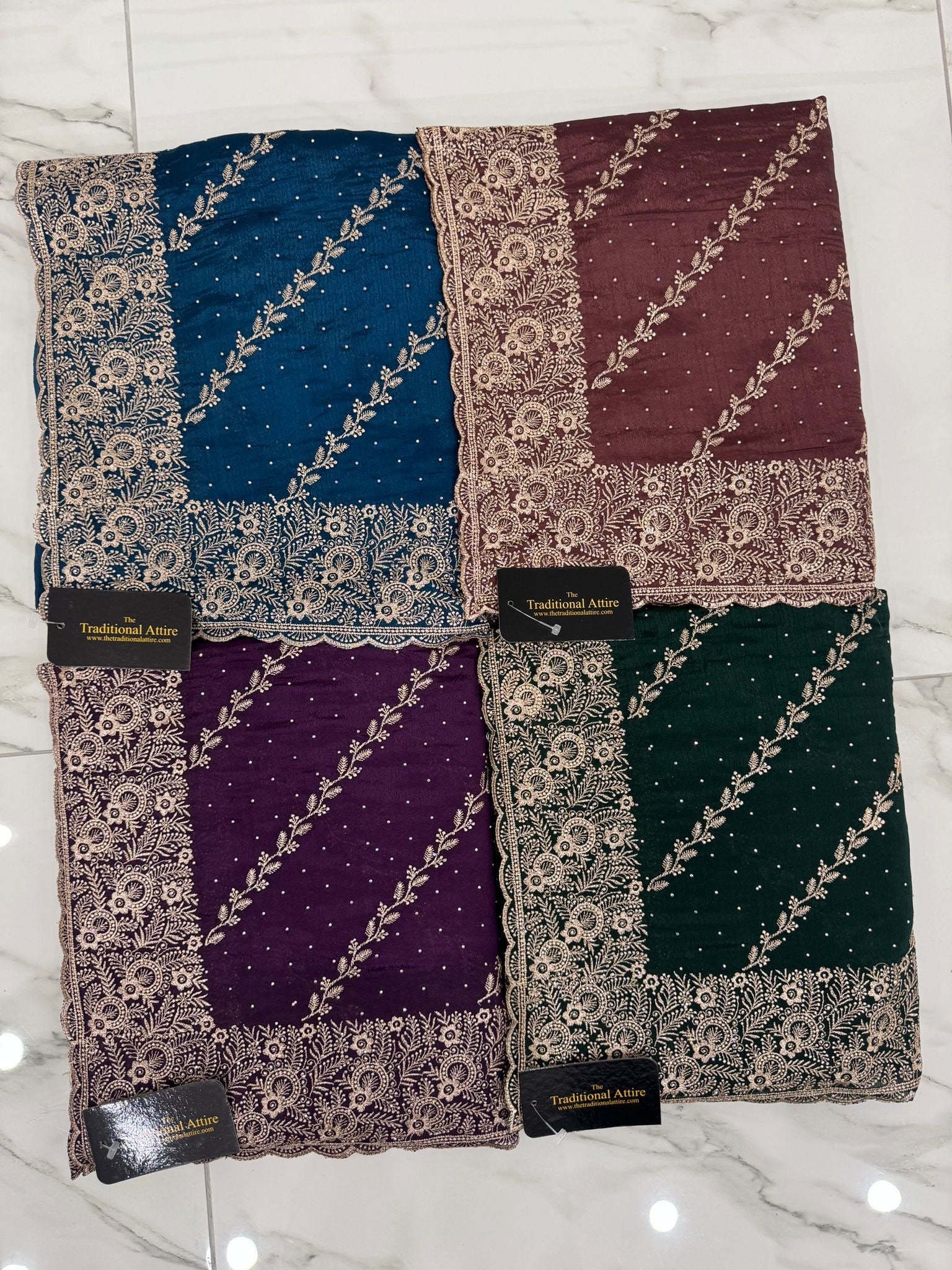 Jaal Embroidered Saree