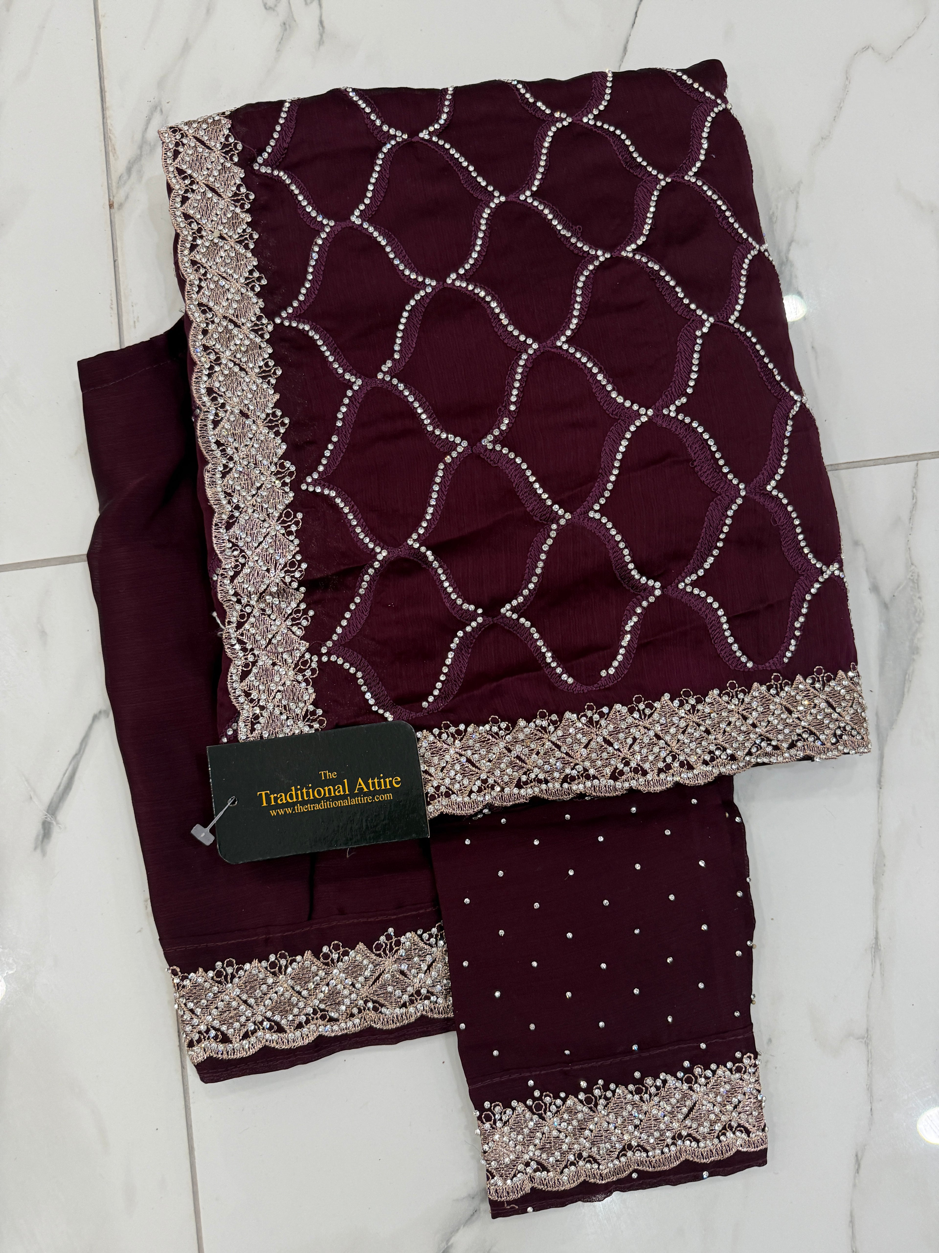 Timeless Stonework Saree