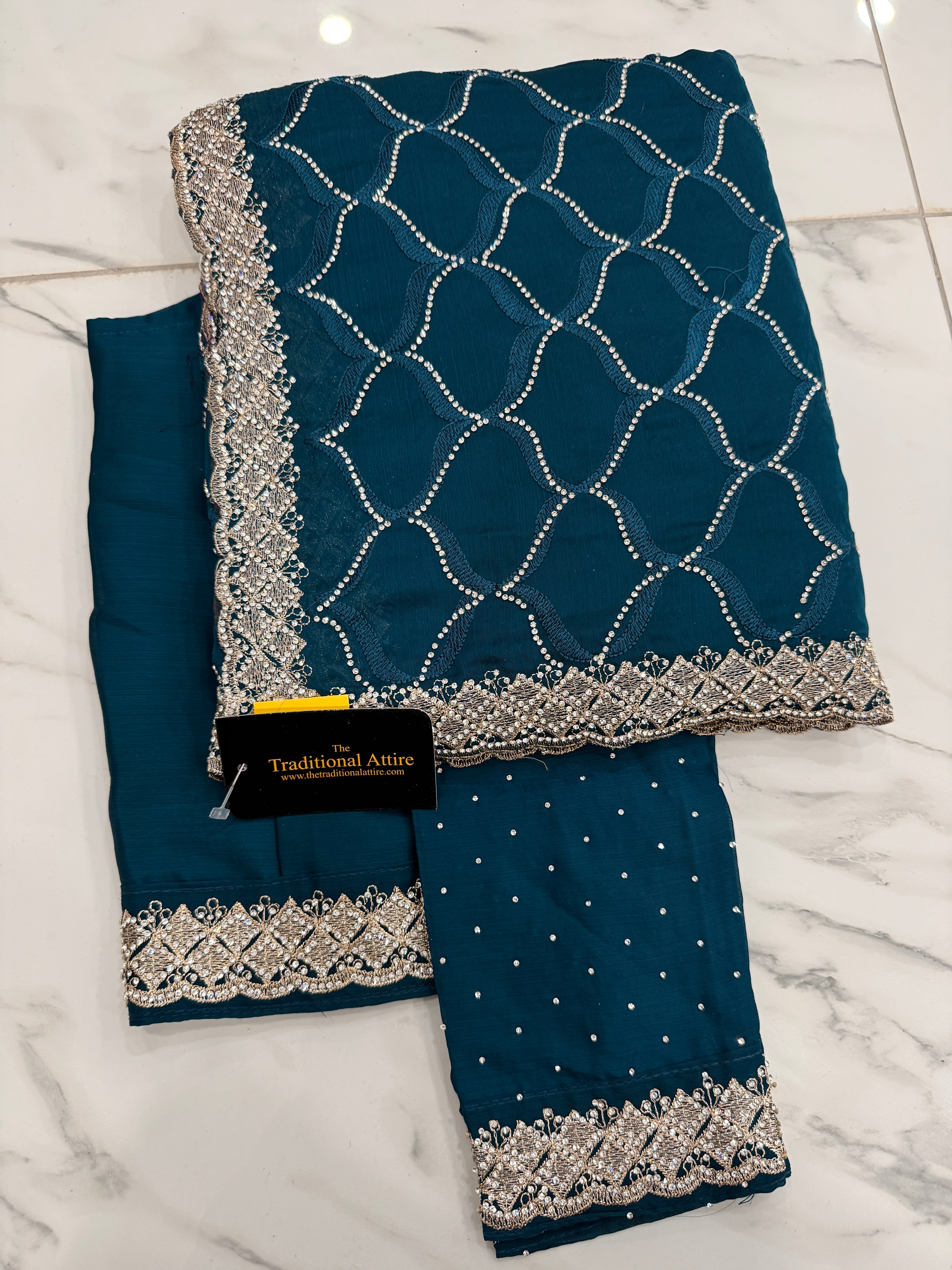 Timeless Stonework Saree