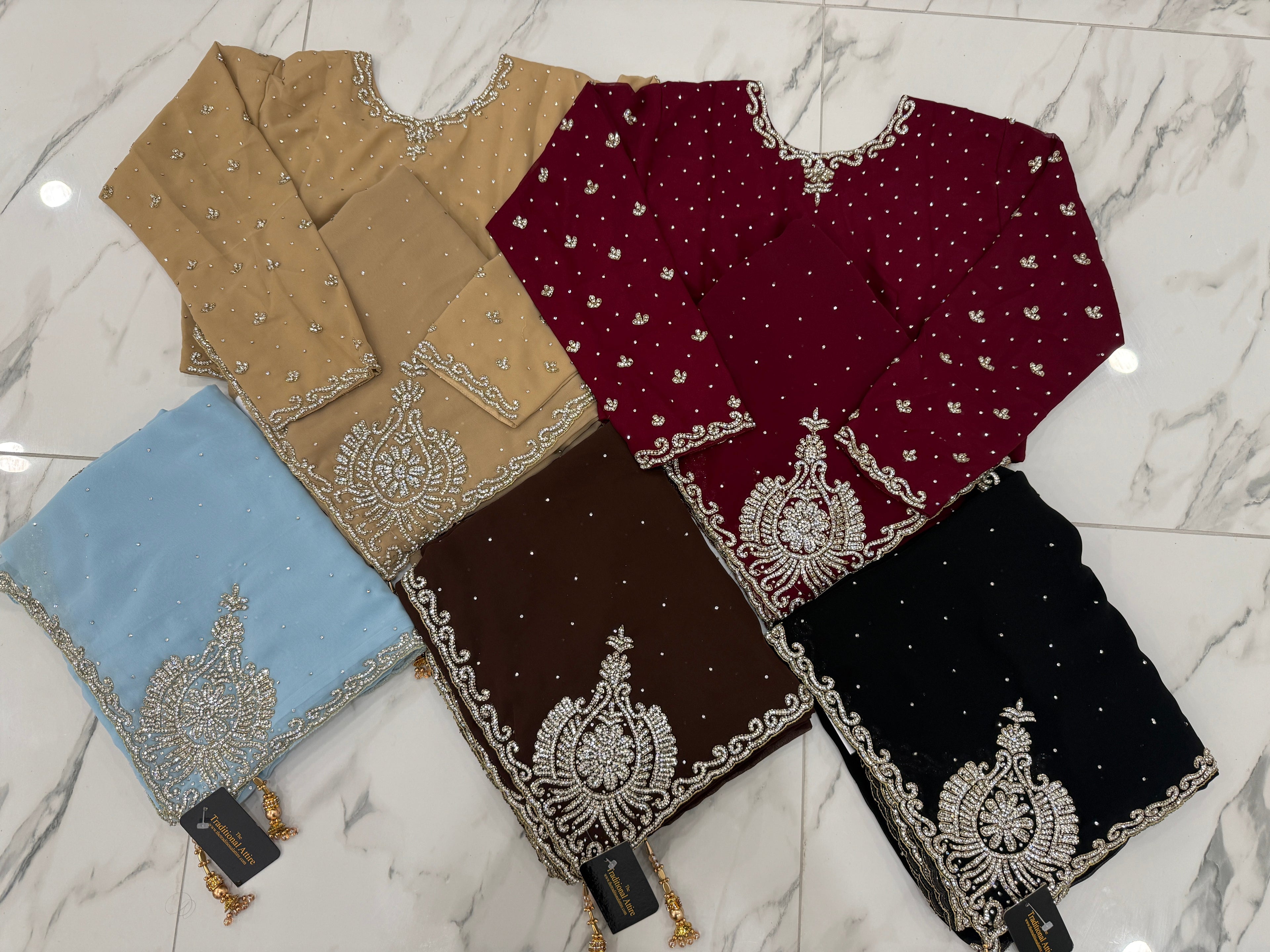 Kohinoor Stonework Saree