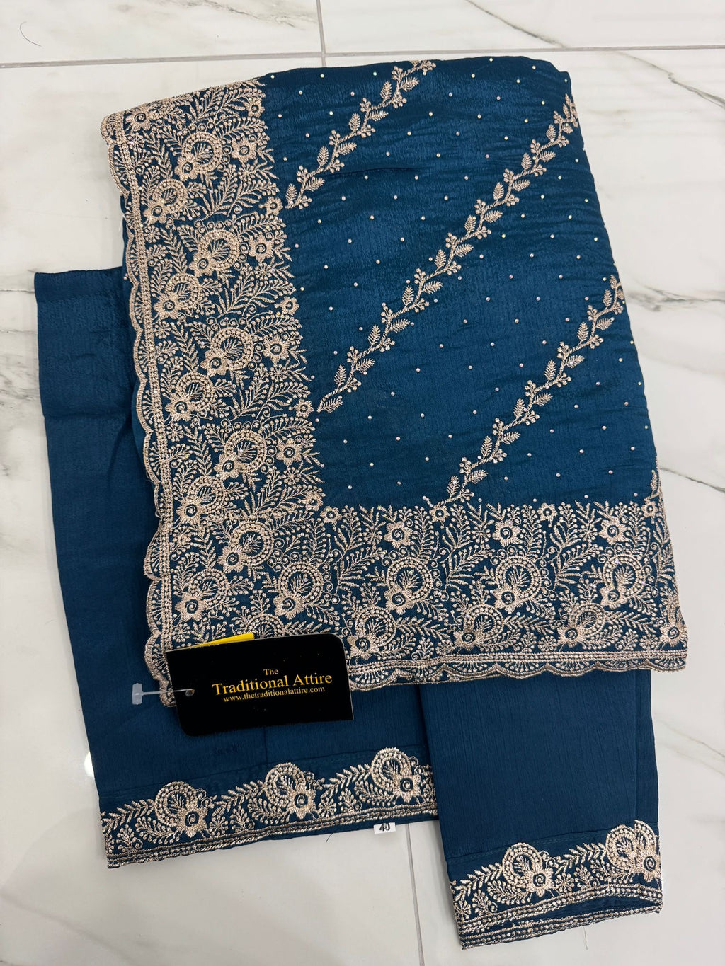 Jaal Embroidered Saree