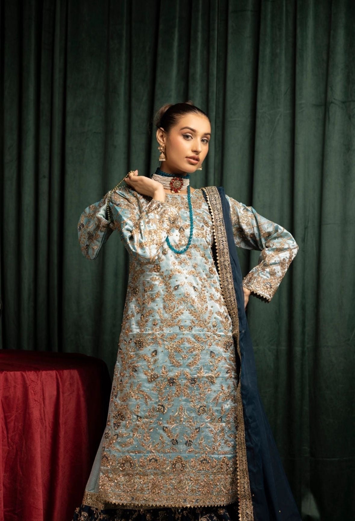 Farshi Lengha Blue