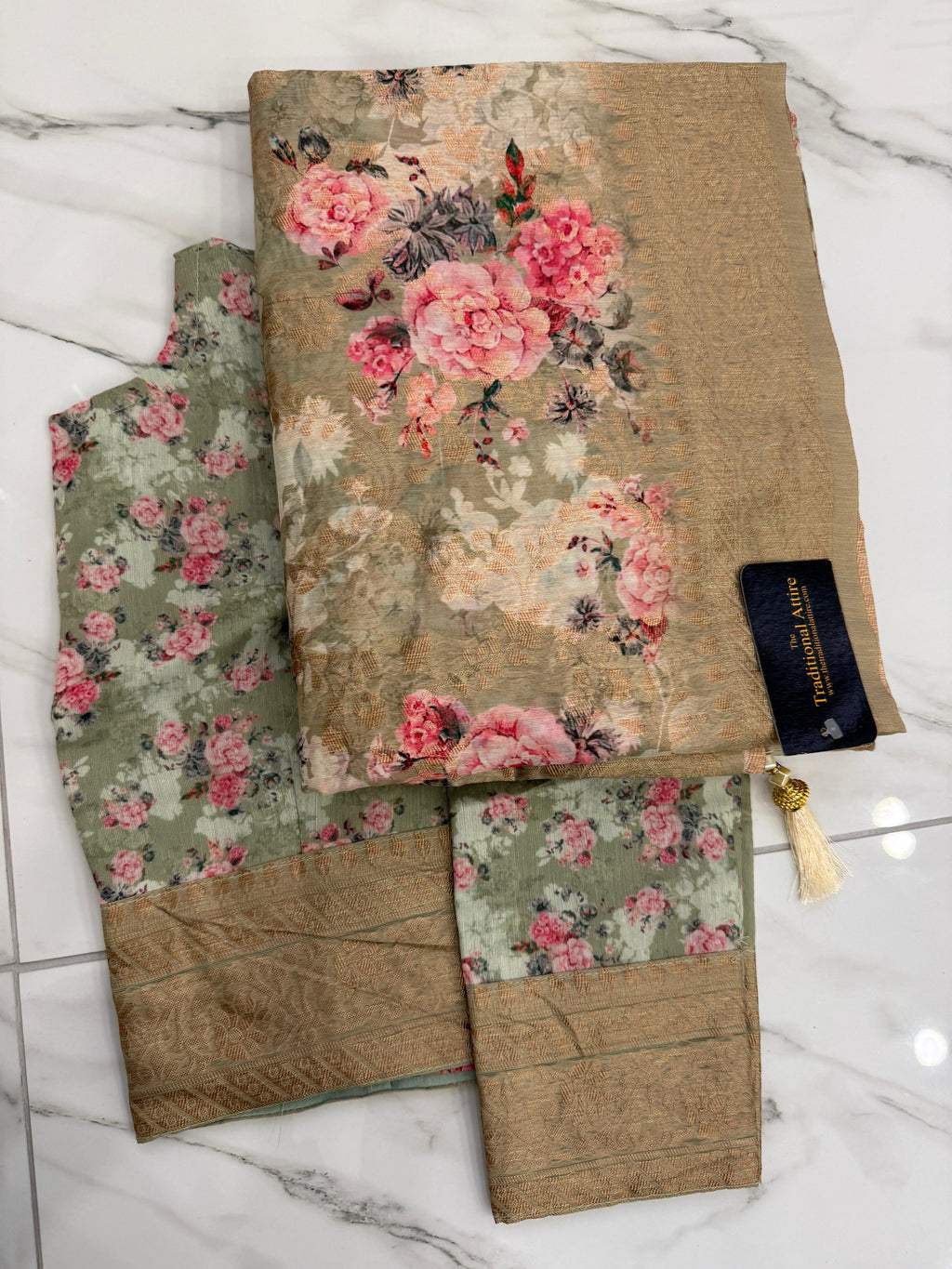 Floral Printed Saree