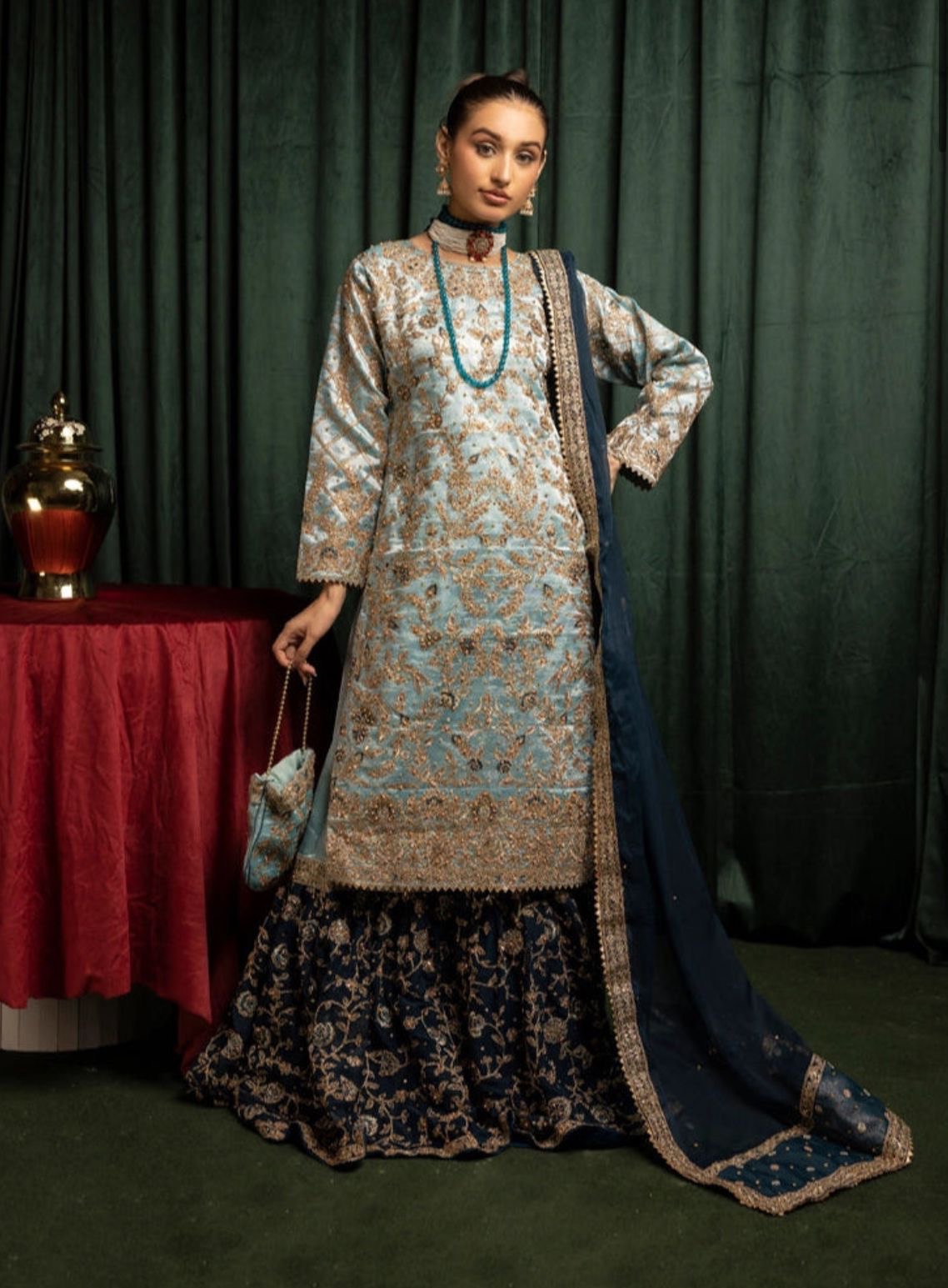 Farshi Lengha Blue
