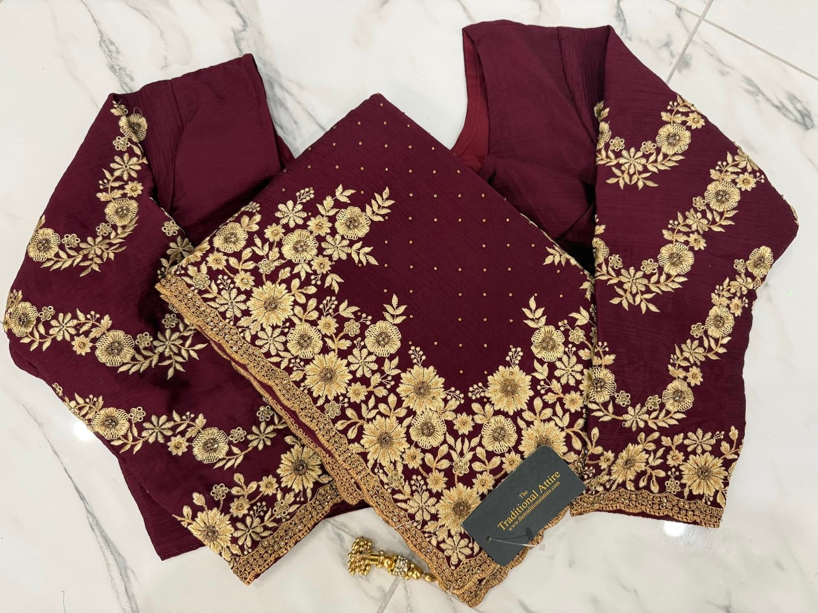 Embroidered Stonework Saree