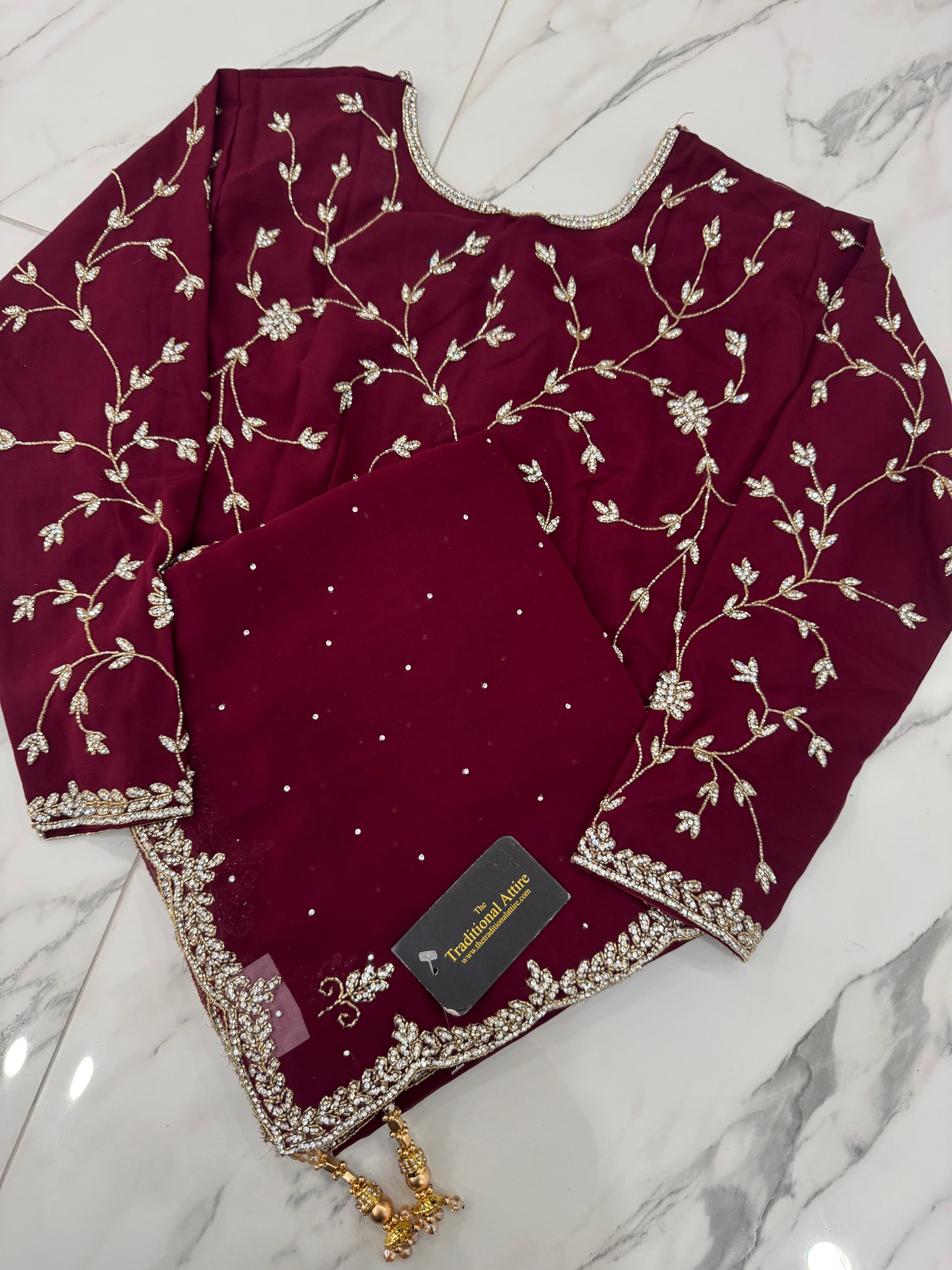 Heavy Stonework Saree