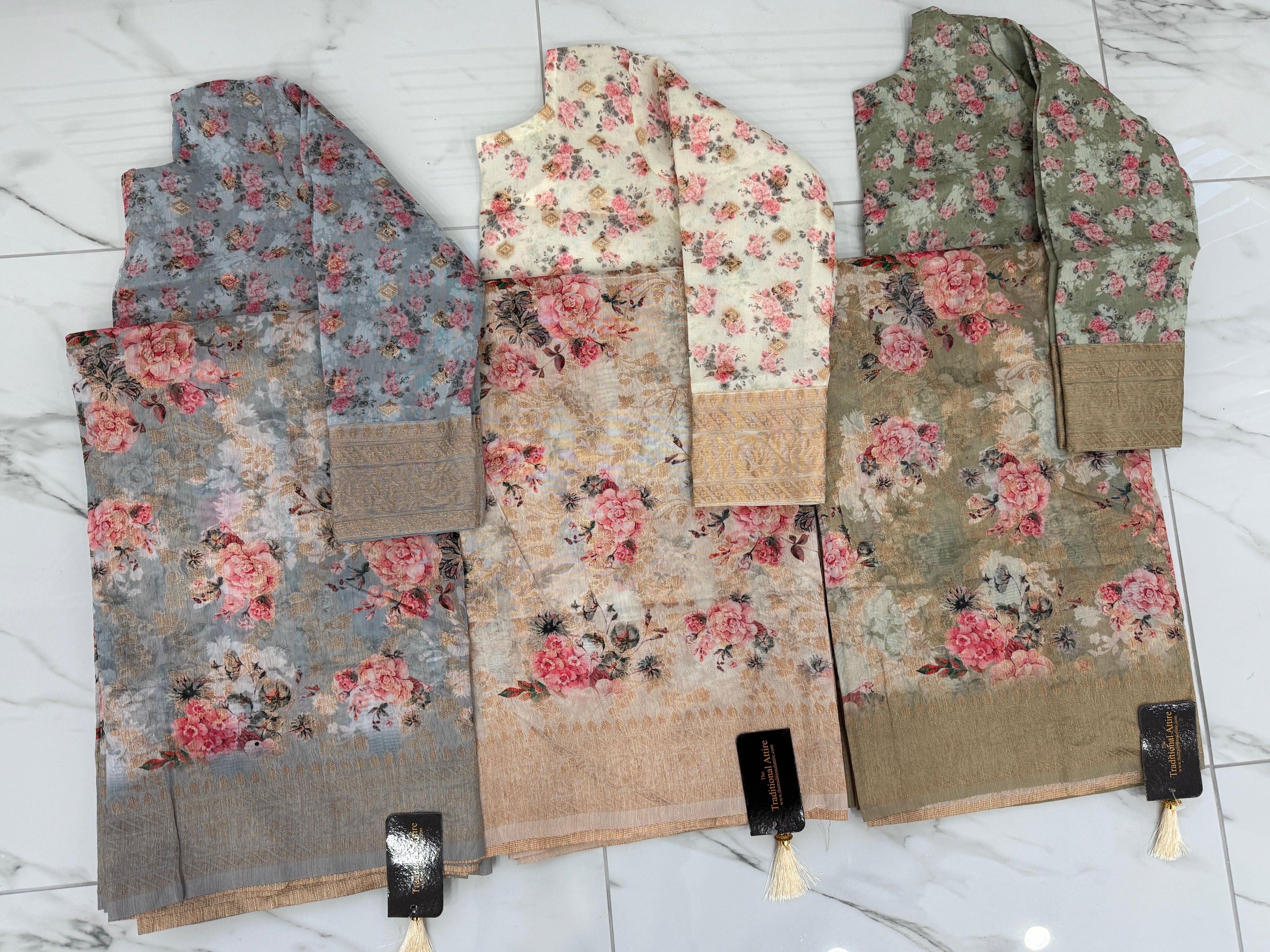 Floral Printed Saree