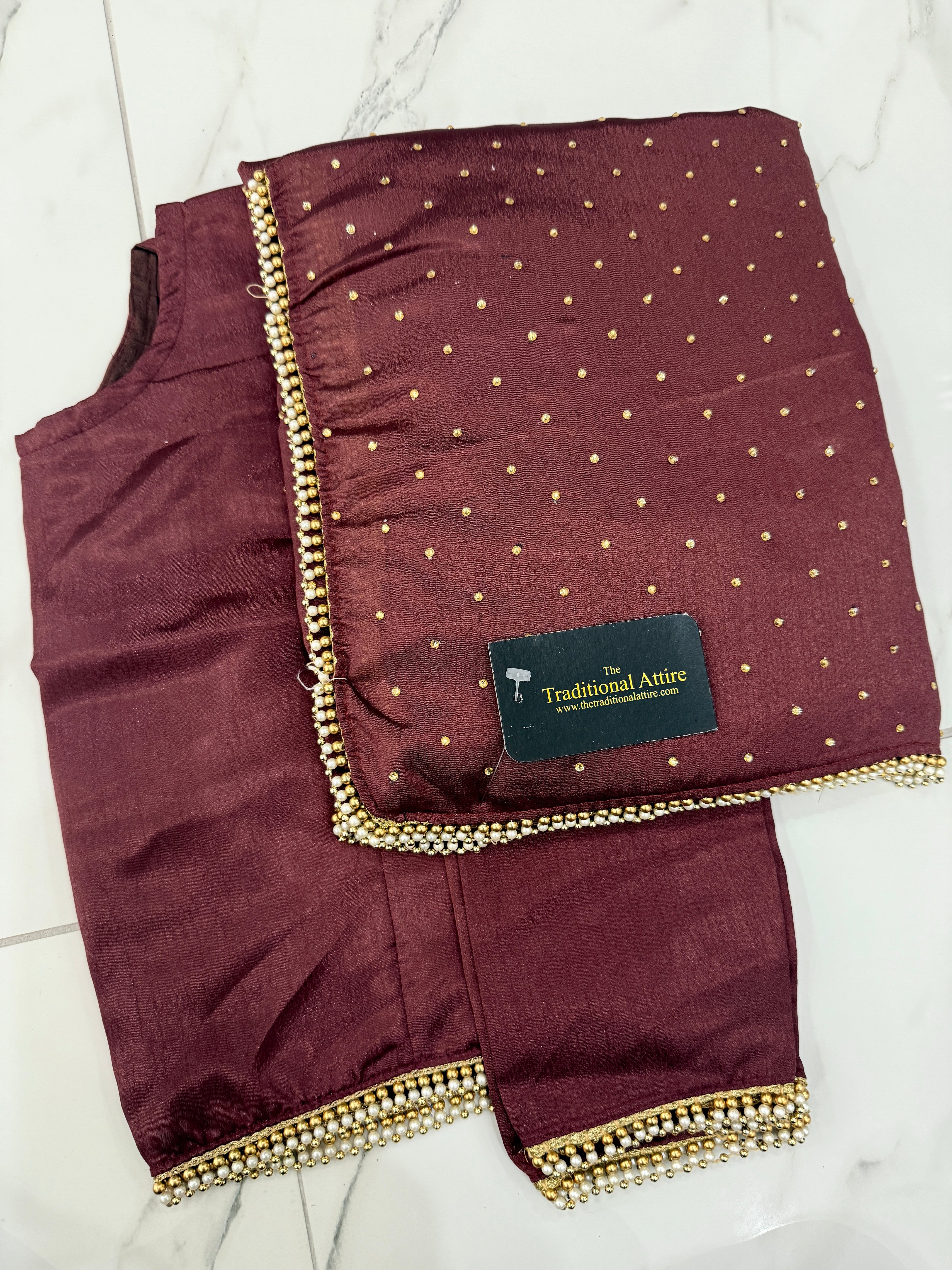 Pearl Diamanté Saree