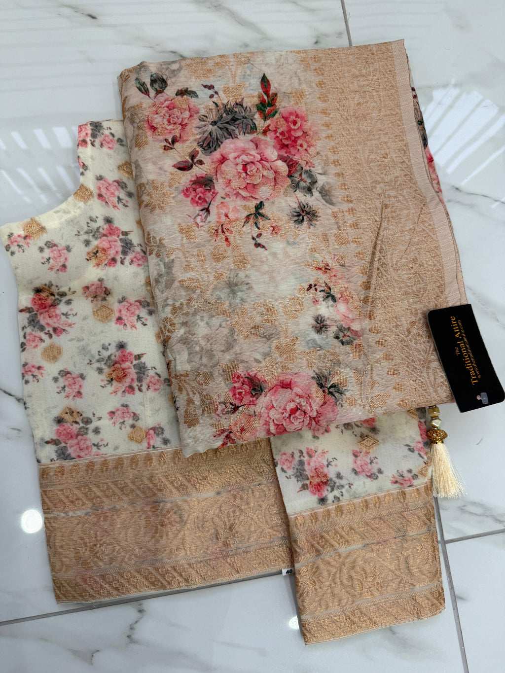 Floral Printed Saree