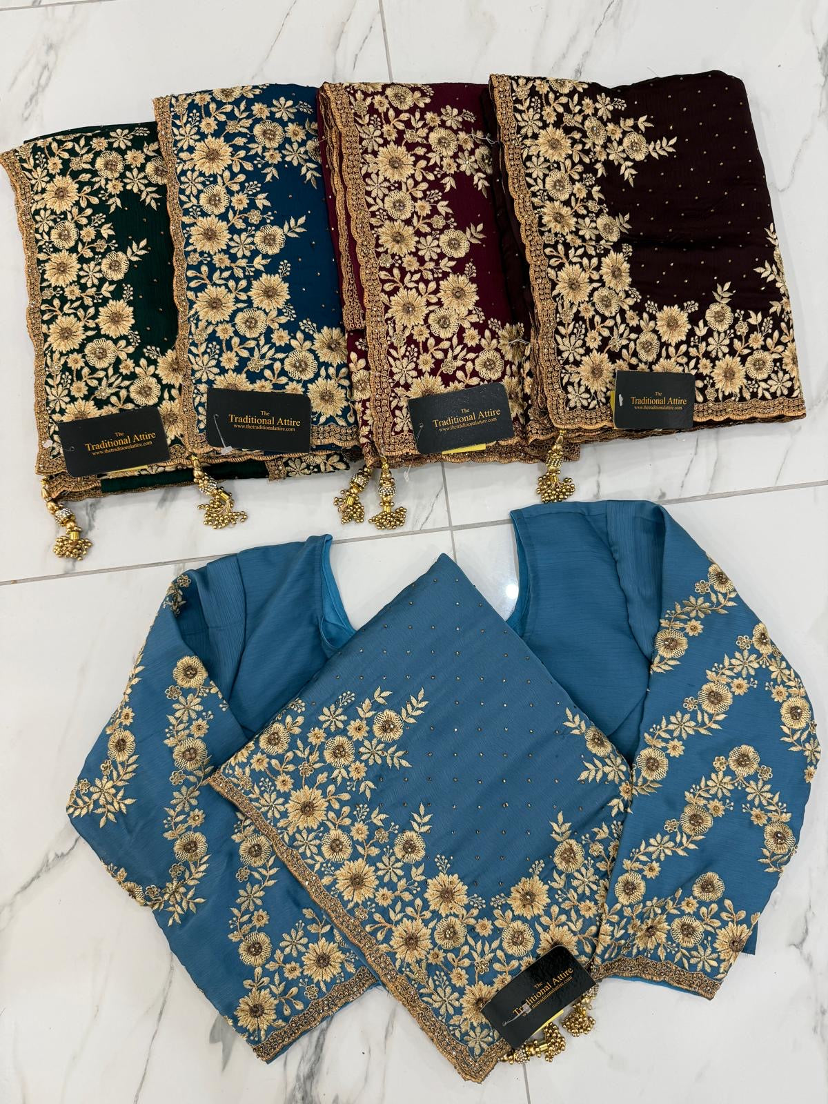 Embroidered Stonework Saree