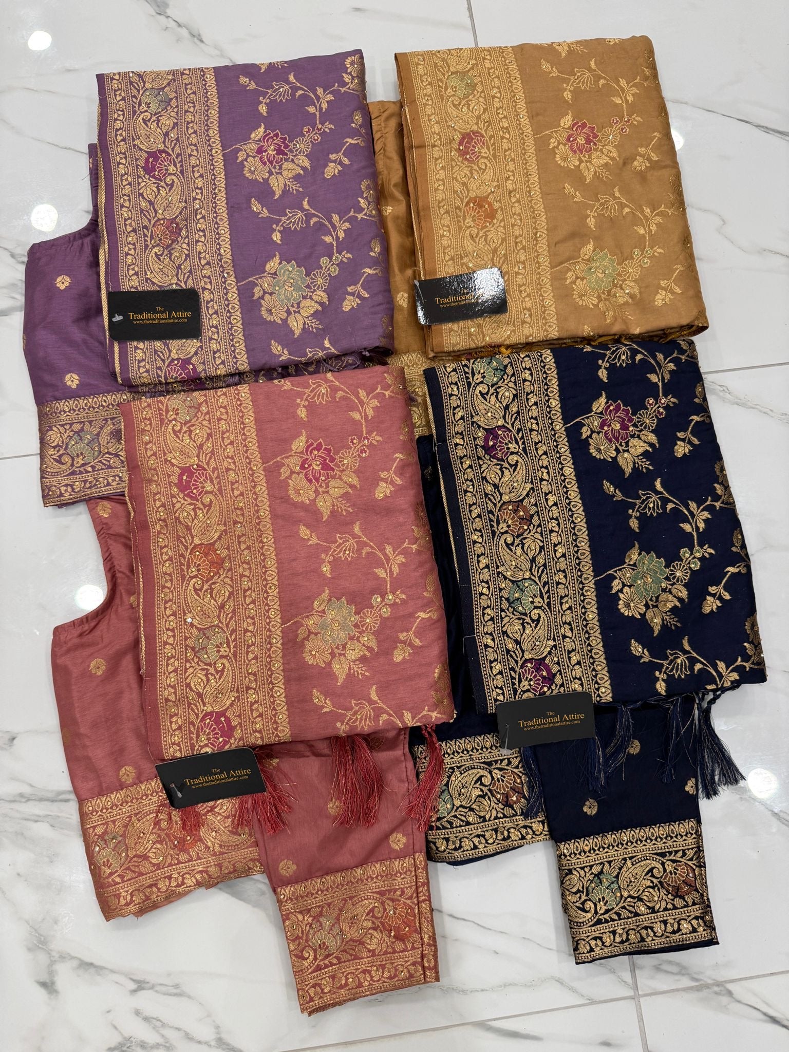 Banarsi Katan Floral saree