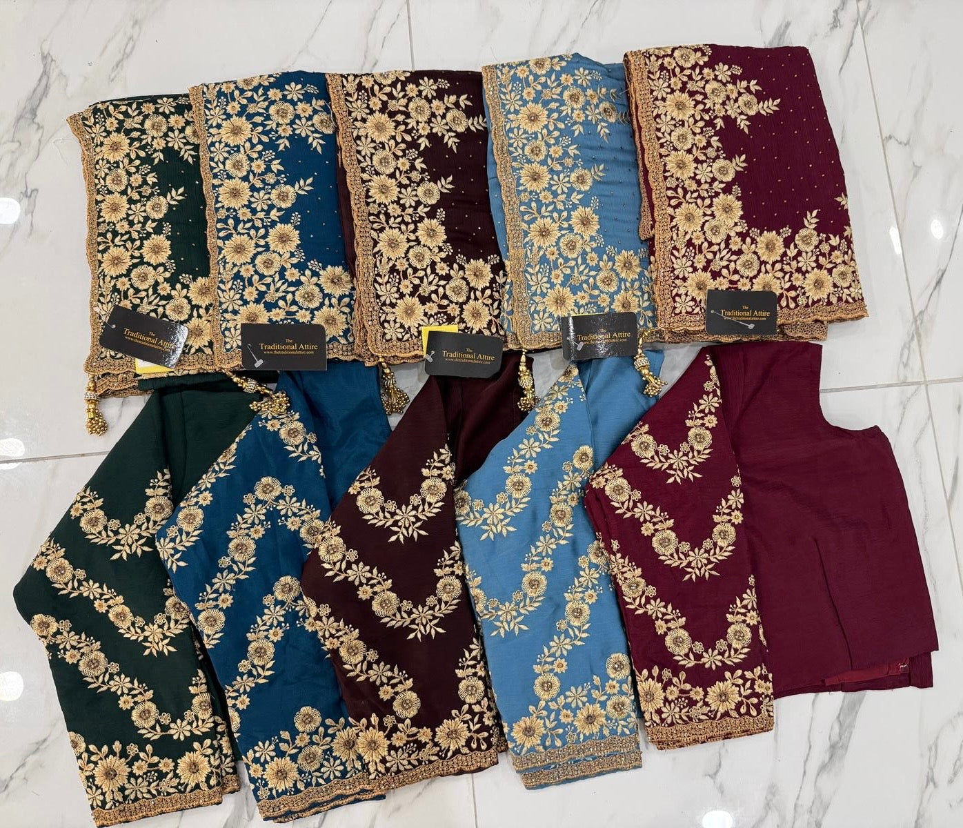 Embroidered Stonework Saree