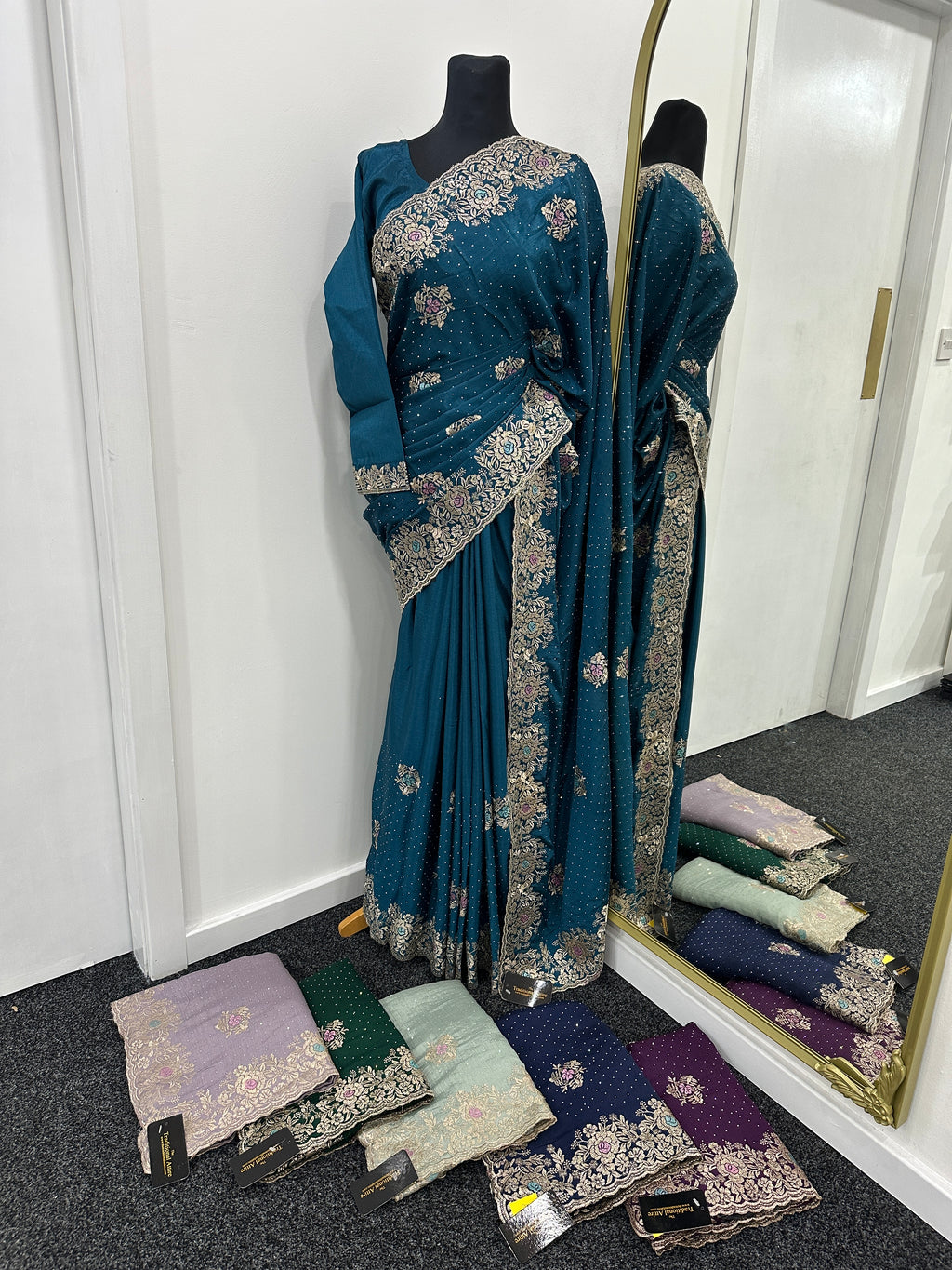 Neha Floral Embroidered Saree