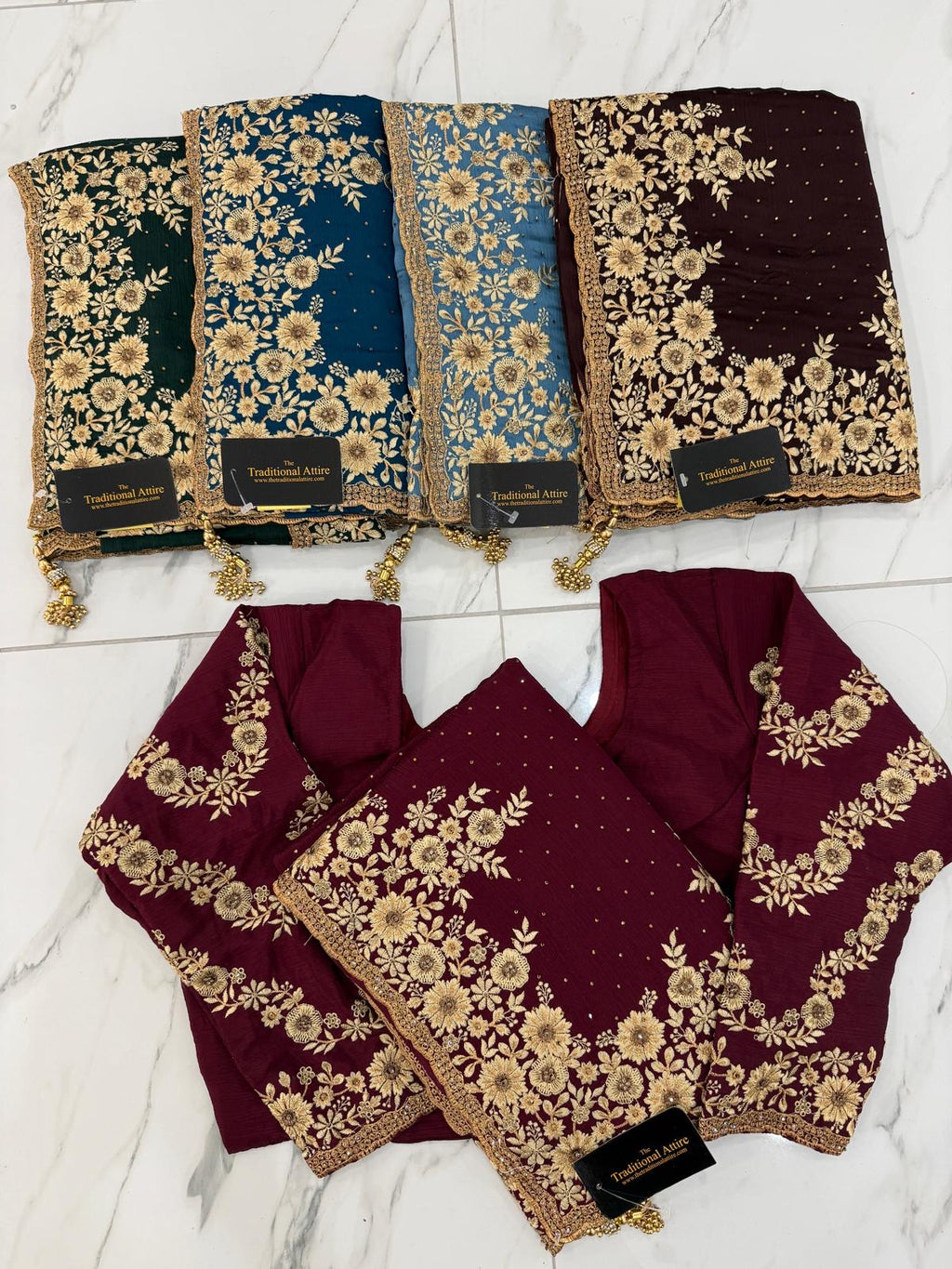 Embroidered Stonework Saree