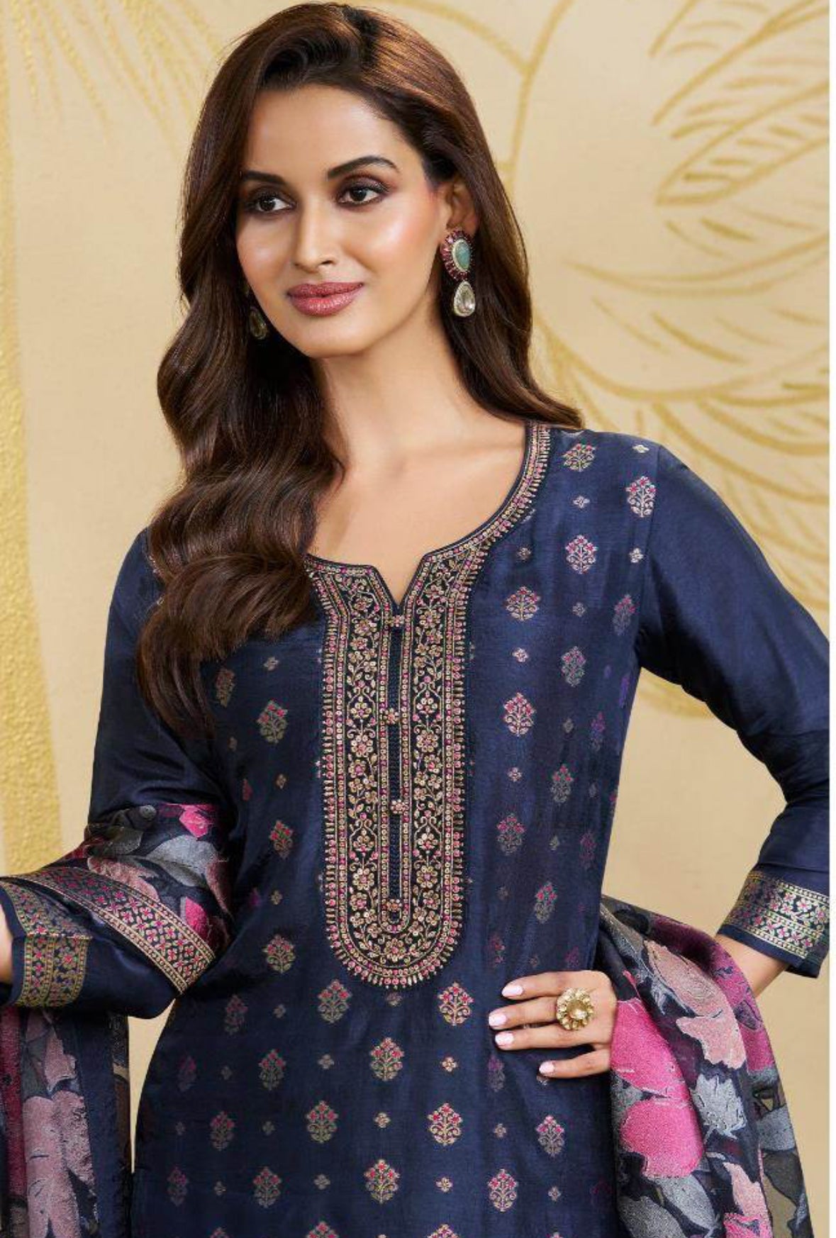 Luxury raw silk sharara