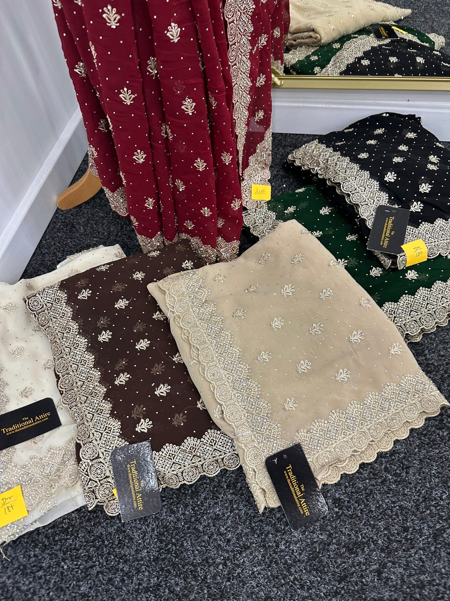 Taiba stonework saree