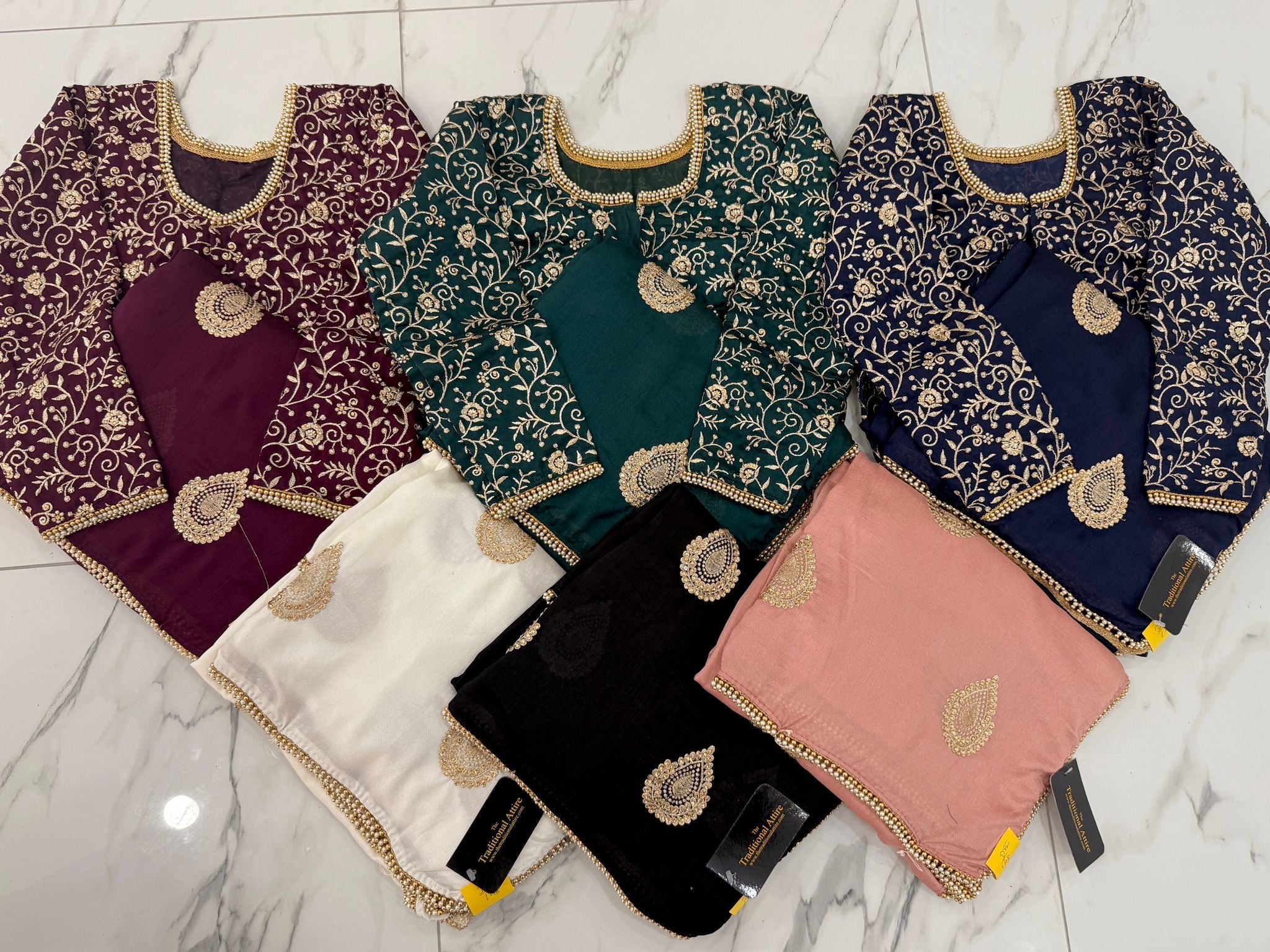 Pearl Embellished Saree