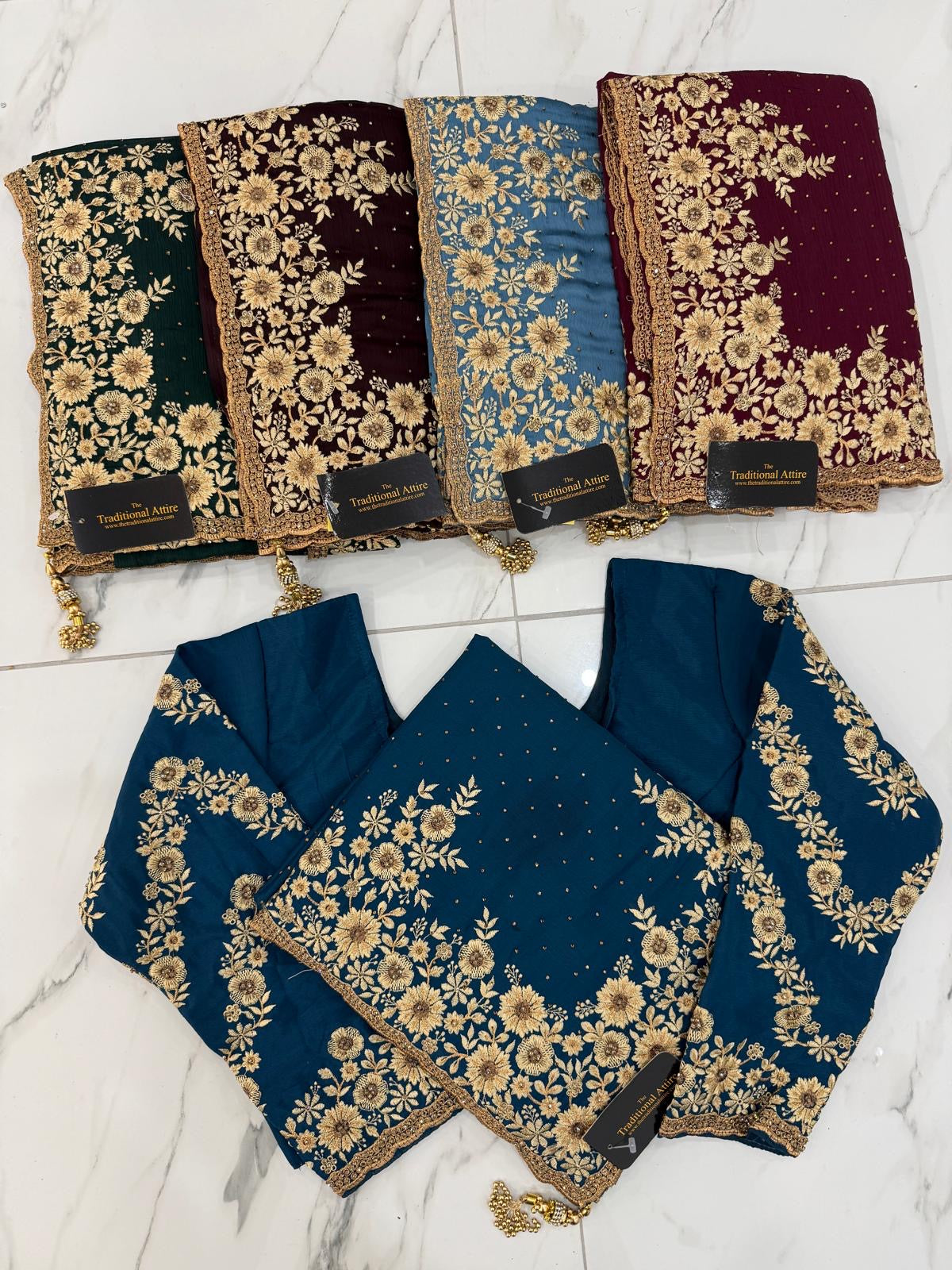 Embroidered Stonework Saree