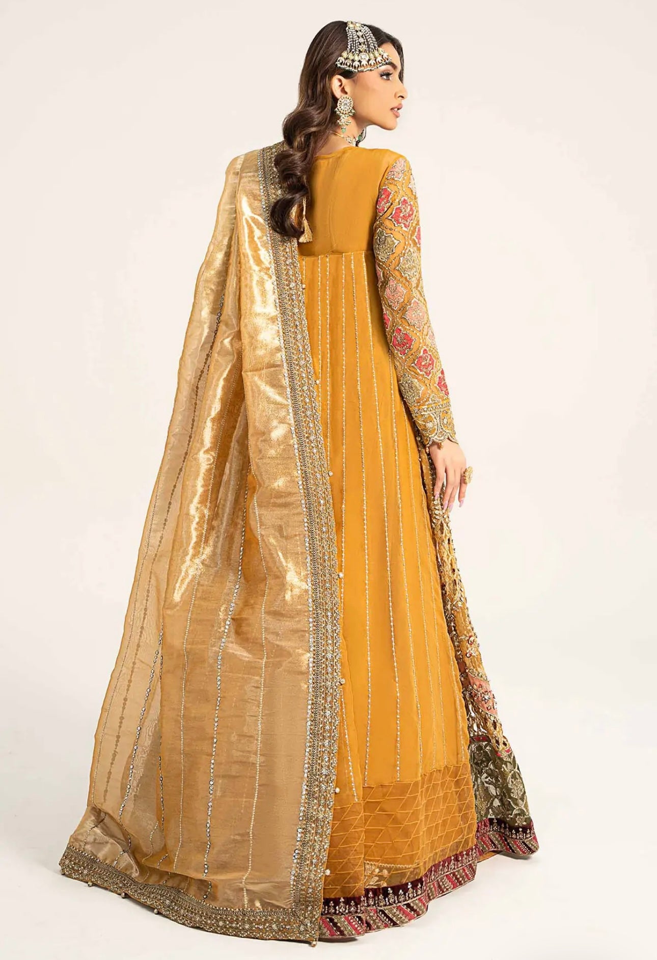 Maria B Inspired Mustard Maxi