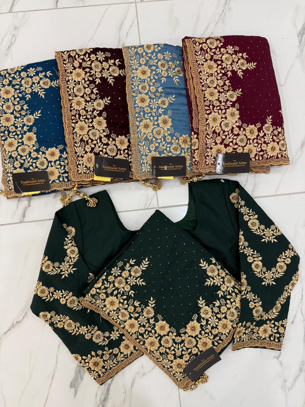 Embroidered Stonework Saree