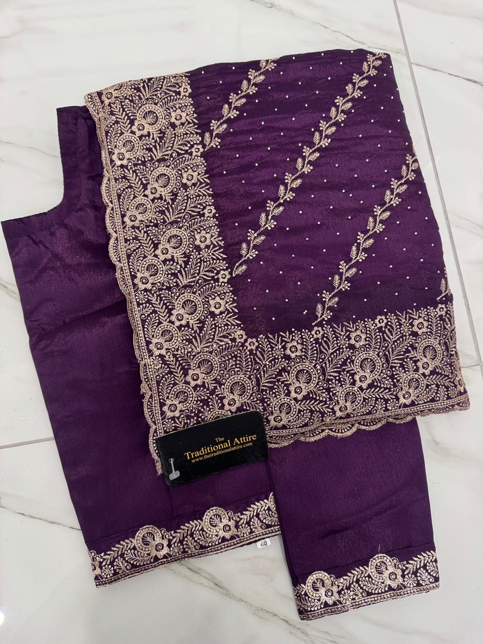 Jaal Embroidered Saree